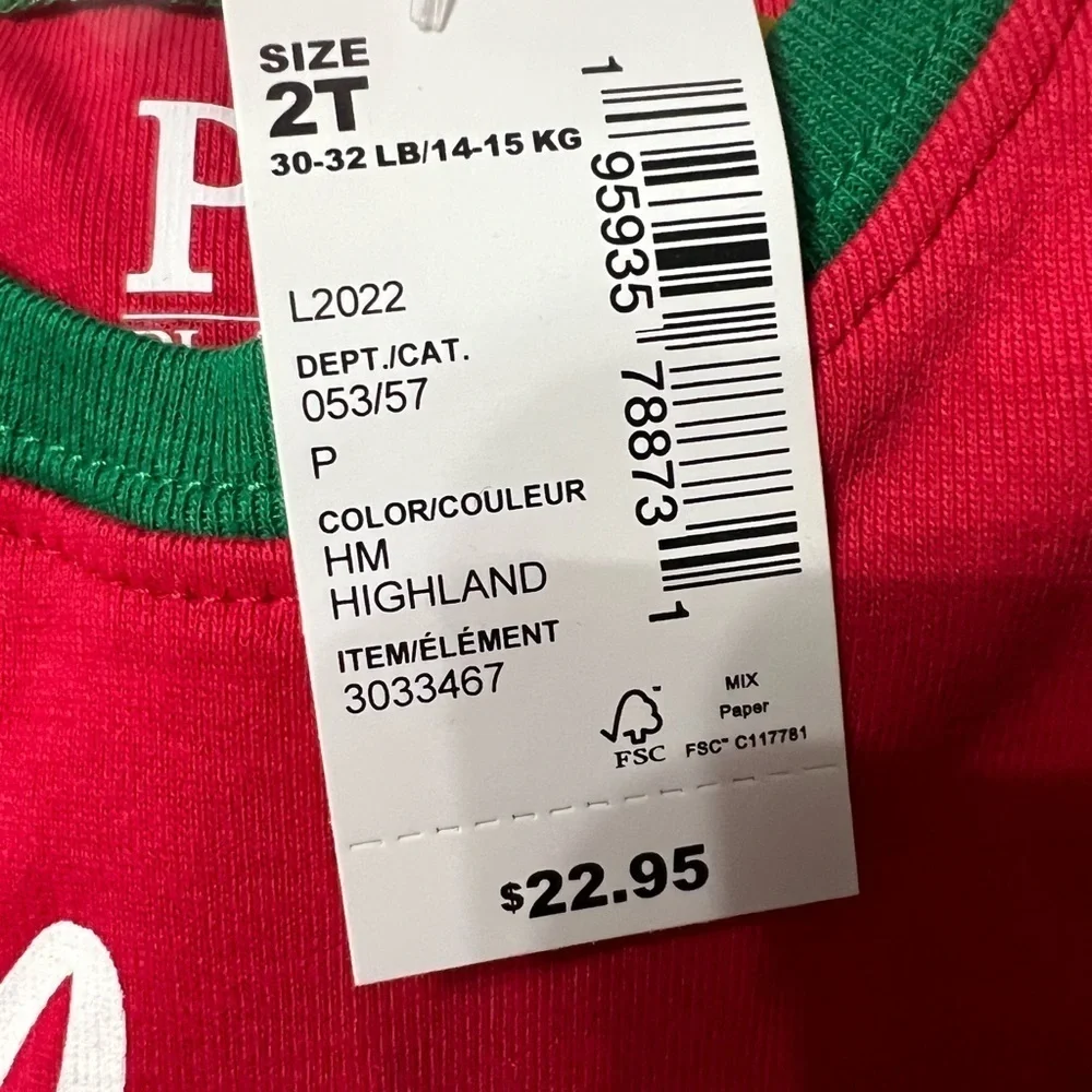 THE Children’s Place Cozy Toddler Christmas Pajamas, NWT
